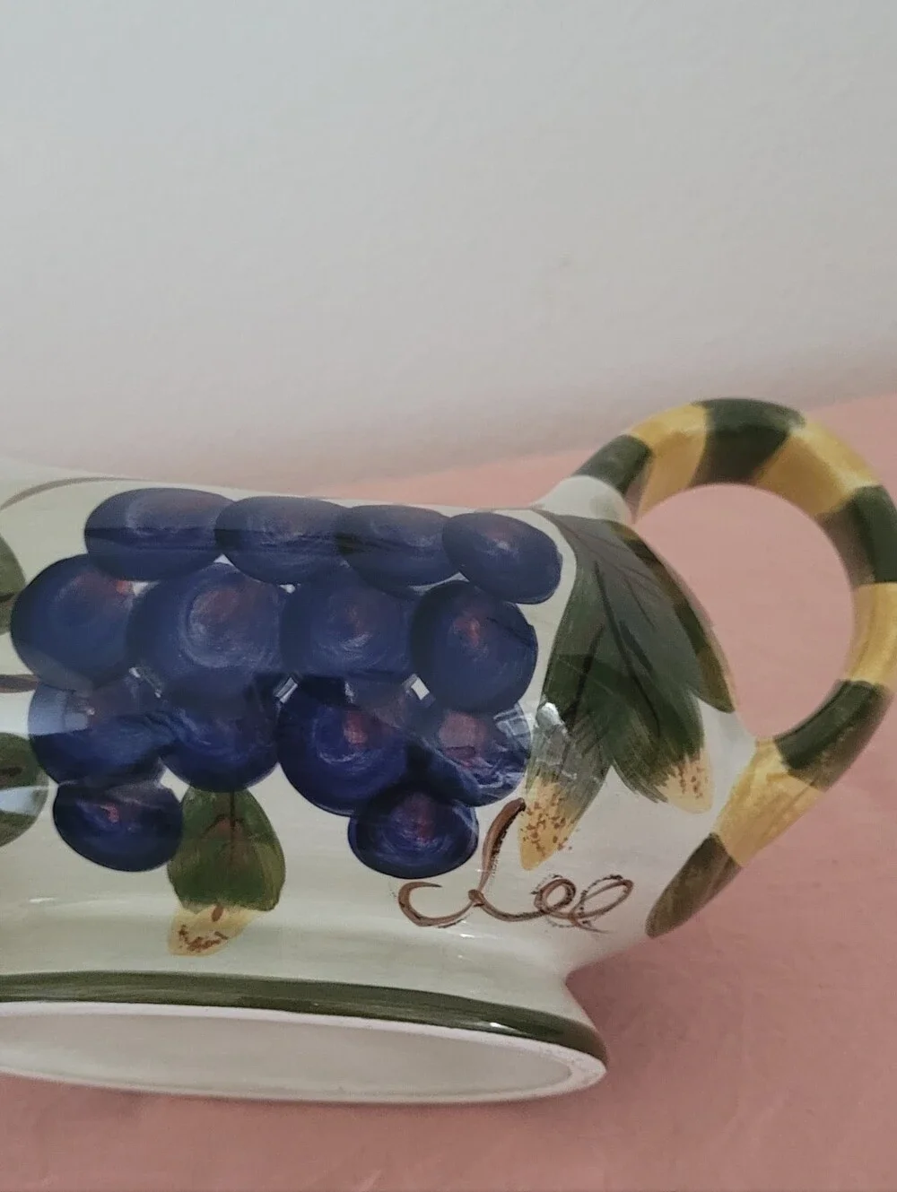 Tabletops Lifestyles Fruit Medley Handpainted Gravy Boat Vintage